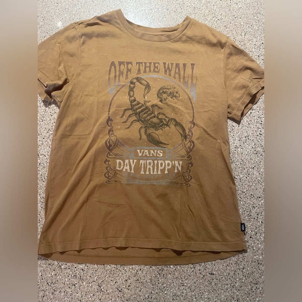 Vans Tan Cotton T-Shirt